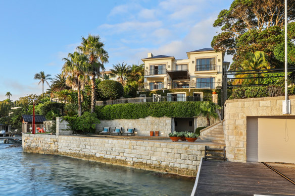 Nicky Zimmermann and Chris Olliver purchased on the Vaucluse waterfront for about $60 million.