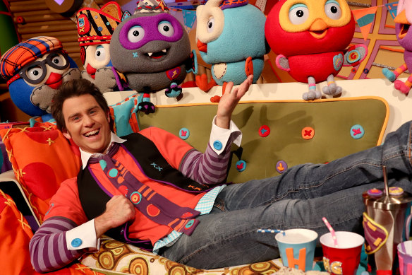 Jimmy Rees as Jimmy Giggle in the popular ABC Kids program, Giggle and Hoot.