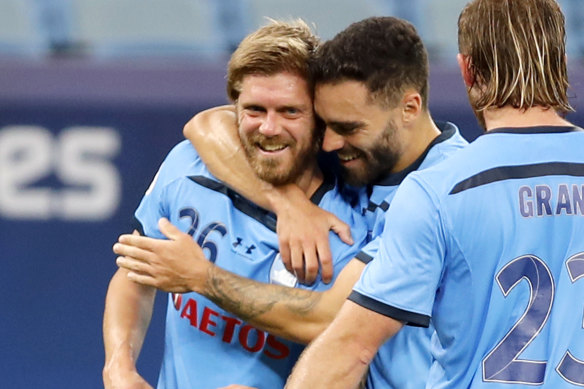 Luke Brattan made a welcome return from injury for Sydney FC.