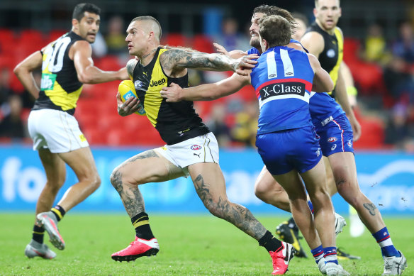No arguments: Dustin Martin was back to his best.
