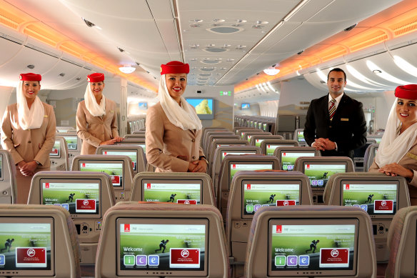 Service is surprisingly good for an economy class flight.