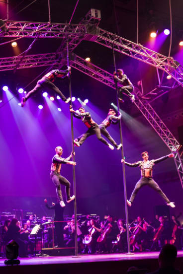 Circus Oz and the Melbourne Symphony Orchestra perform Tutti. 