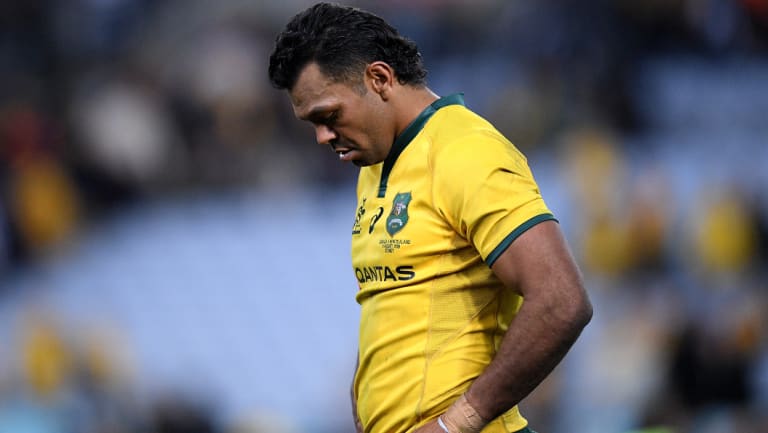 Feeling the pinch: Wallabies and Waratahs star Kurtley Beale.