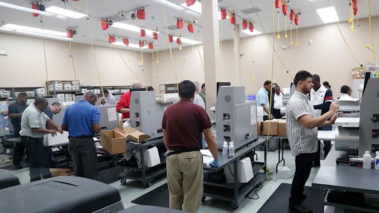 The recount continued at Broward County on Wednesday.