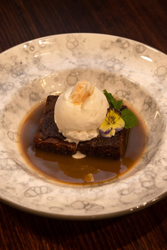 Sticky date pudding.