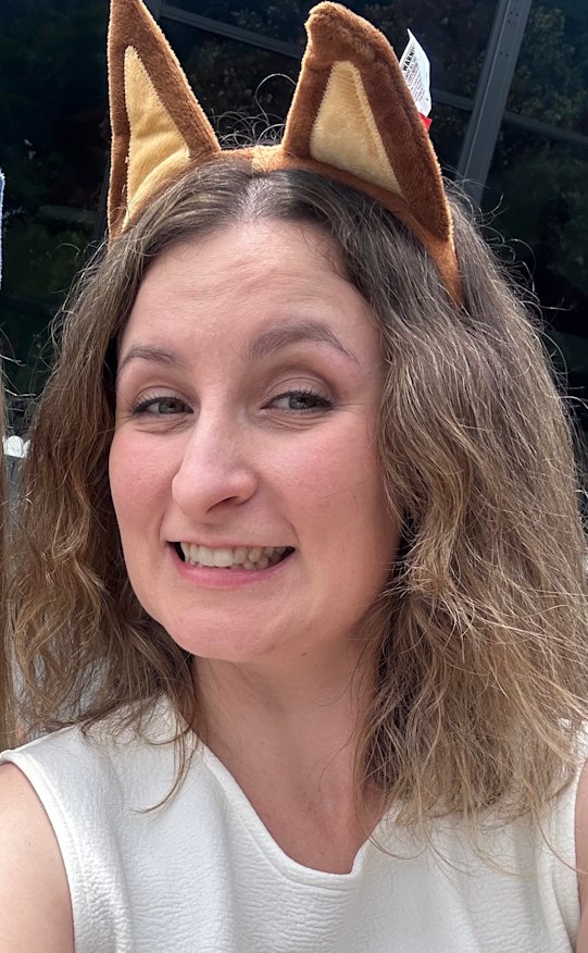 The author at Bluey’s World.