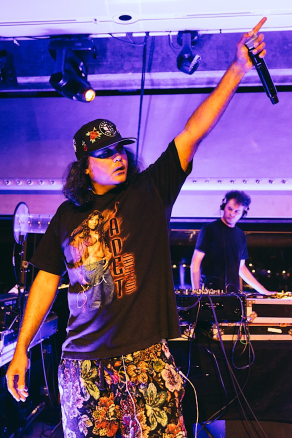 Birdz played songs from Girra, his project with his cousin Fred Leone.