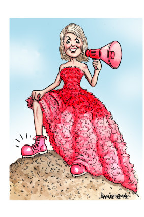Julie bishop new arrivals red dress