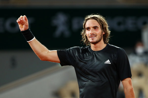 French Open 2020 Tsitsipas waltzes into quarter finals with win