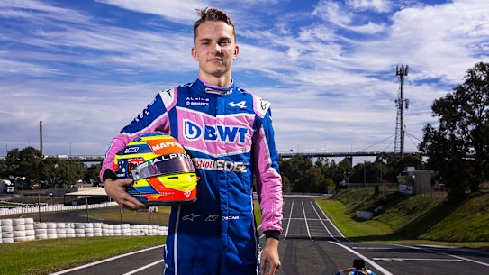 Melbourne’s Oscar Piastri is a reserve driver for Formula One outfit Alpine.