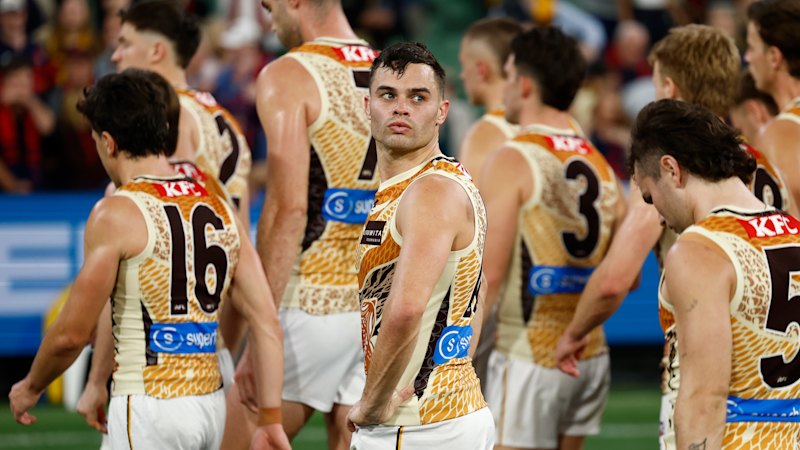 Sam Mitchell of the Hawthorn Hawks speaks to their loss to the Melbourne Demons; North Melbourne captain Nick Larkey delivers a brutally hones critique of his side after Adelaide Crows dominate them