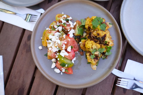 A simple but substantial plate of vegetables.