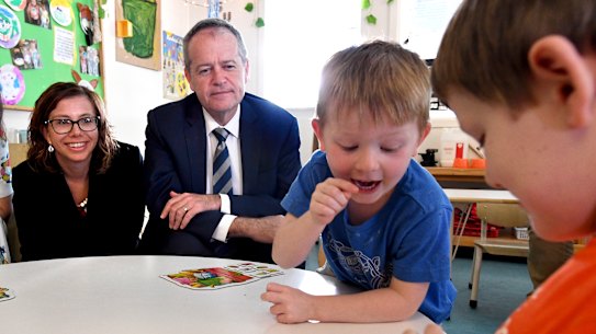 A Shorten Labor government would extend subsidised education to three-year-olds