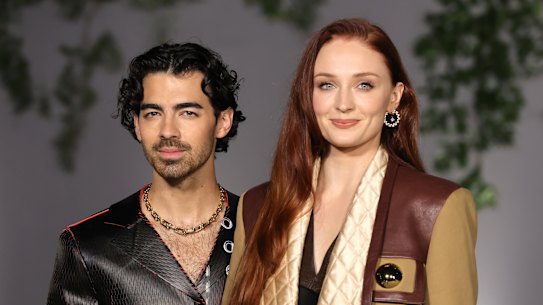 Joe Jones and Sophie Turner at the 2nd Annual Academy Museum Gala in October 2022.