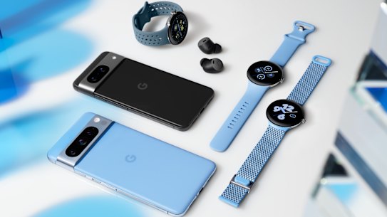 Google’s special colour for this year is a sky blue it calls Bay.