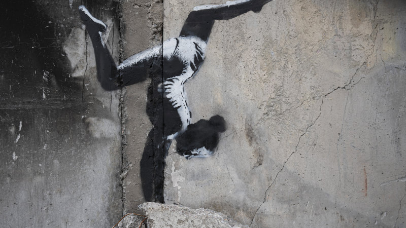 Banksy Large Canvas Print 'KM - LV' - Artifacts World