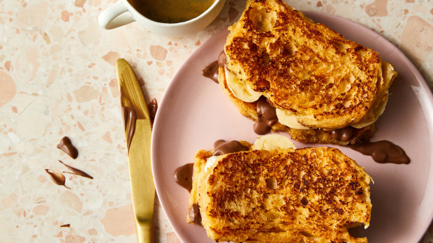 Turn your ordinary toastie into a magnificent molten choc-banana snack