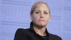 Australian Transaction Reports and Analysis Centre (AUSTRAC) CEO Nicole Rose during an address to the National Press Club of Australia in Canberra on Wednesday 19 February 2020. fedpol Photo: Alex Ellinghausen