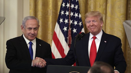 US President Donald Trump announced the plan alongside Israel's Prime Minister Benjamin Netanyahu. 