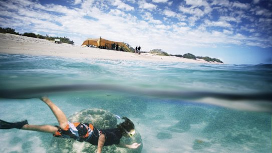 The heritage-listed Ningaloo Reef is one of the largest fringing reefs in the world.