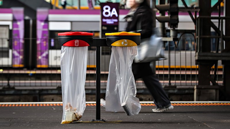 It took a decade for Southern Cross Station to install bins. This might be why