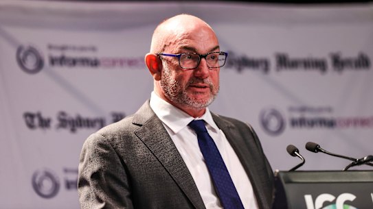 Paul Martin, CEO of NESA, speaks at The Sydney Morning Herald Schools Summit held at the ICC.