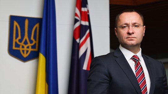 Ukrainian ambassador to Australia Vasyl Myroshnychenko is grateful for Australia’s support during the Russian invasion.