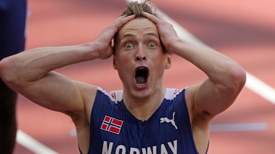 Norwegian hurdler Karsten Warholm’s reaction typifies the emotion evoked by these Olympics.