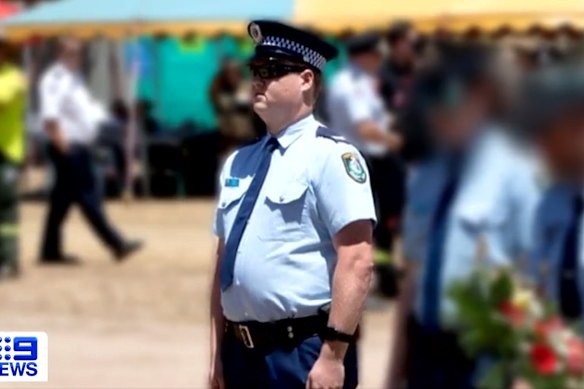 Senior Constable Kristian White, who allegedly Tasered great-grandmother Clare Nowland.
