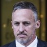 Titus Day is facing trial in the NSW District Court on embezzlement and larceny charges.