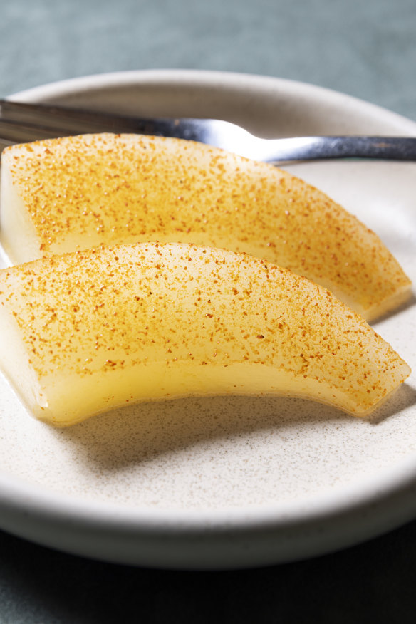 Melon with chilli vinegar.