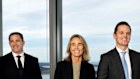 Daniel Reynolds, Sarah Rennie and Aidan Allan. Jarden, investment bank announce management changes.
