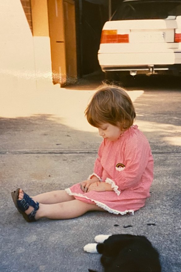 The author as a little girl.