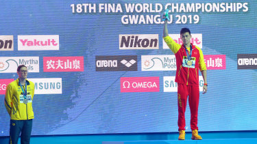 Mack Horton refused to stand on a podium with Sun Yang at the world championships.