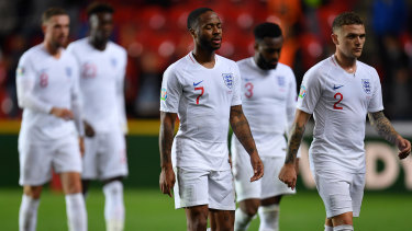 Football team walk off pitch Clearance