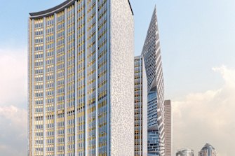 An artist’s impression of the revamped 33 Alfred Street.