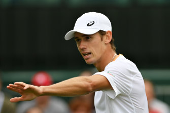 Australian tennis player Alex de Minaur.
