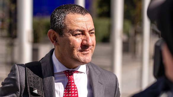 Hostplus chief executive David Elia leaves the Financial Services Royal Commission on Tuesday. 
