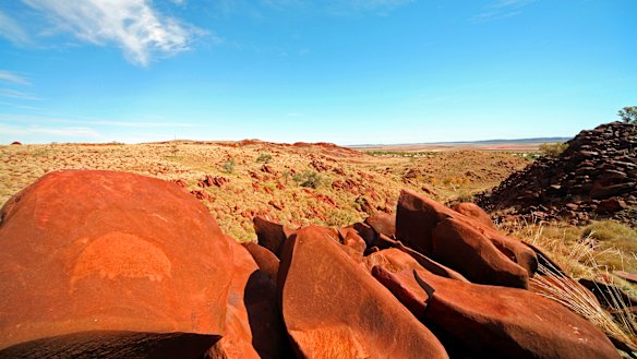 Rock art in the Burrup. 