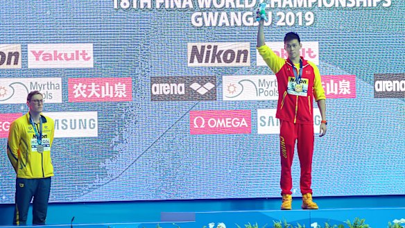 Mack Horton refused to stand on a podium with Sun Yang at the world championships.