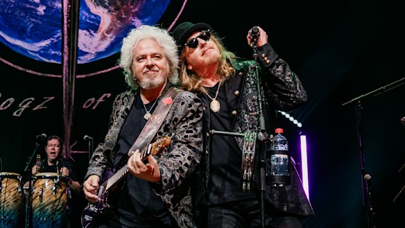 Toto in Sydney: Original member Steve Lukather (on guitar) still leads the band. 