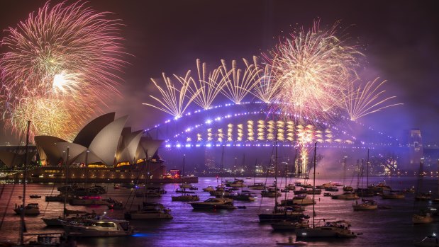 Sydney's renowned New Year's Eve fireworks.
