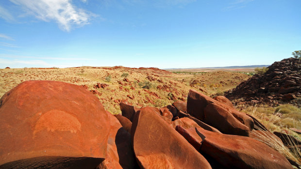 Rock art in the Burrup. 