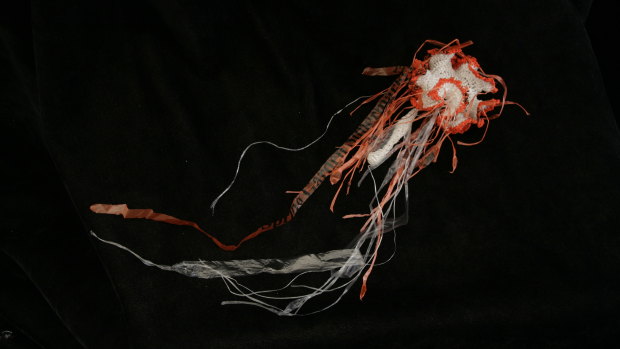 Plastic-bag jellyfish by Margaret Wertheim. 