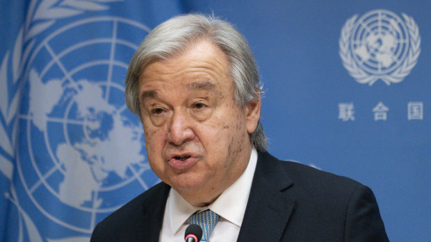 United Nations Secretary-General Antonio Guterres.