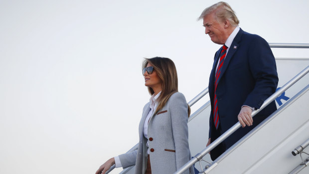 US President Donald Trump and first lady Melania.