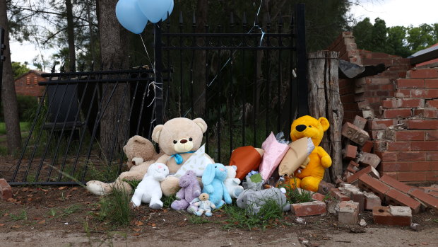 Mourners have left tributes to the young boys at the crash site in Wellington.