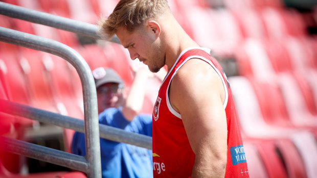 In strife: Jack de Belin has been stood down by the NRL.