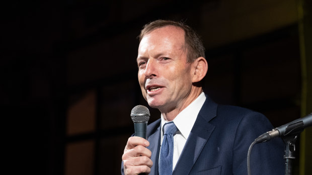 "His style sometimes grates but he has been a very good president," said Tony Abbott of Donald Trump.