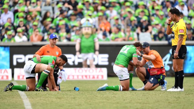 Raiders players Ryan James and Sebastian Kris were concussed in the same tackle last week, but that wouldn’t have been enough for the Raiders to use their 18th man.